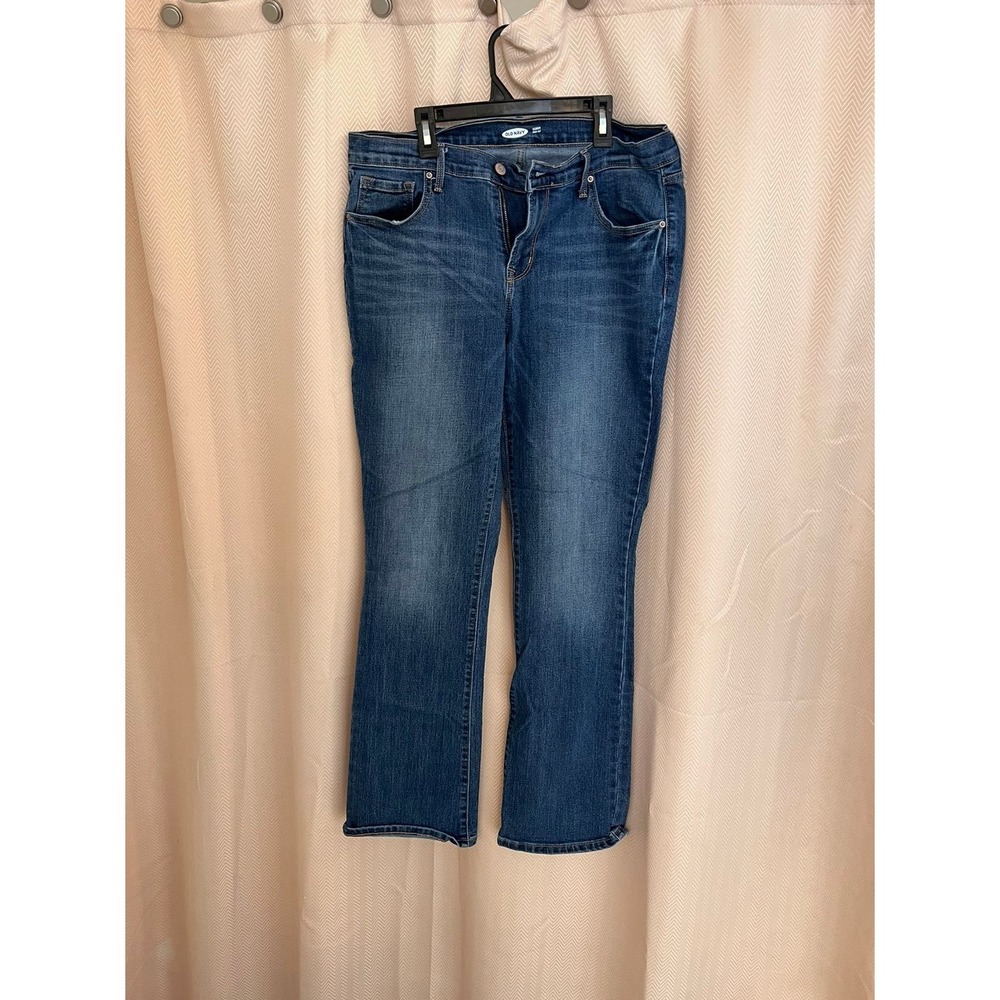 Old Navy Curvy Bootcut Jeans Womens Size 12 Regular Blue Medium Wash Denim